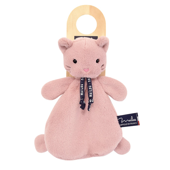Doudou plat chat dorlotin - Vanille Coton