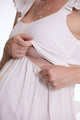 Robe de grossesse et d'allaitement Melody - Vanille Coton