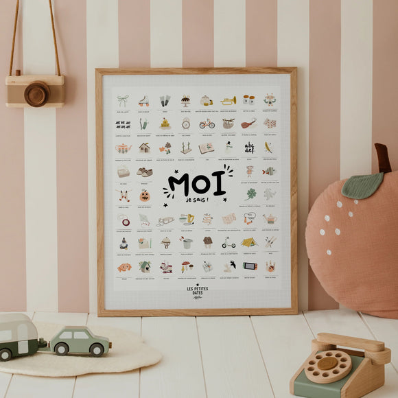 Affiche « Moi, je sais » - Vanille Coton