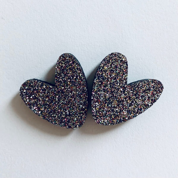 Pin's coeurs pailletés à partager - Vanille Coton