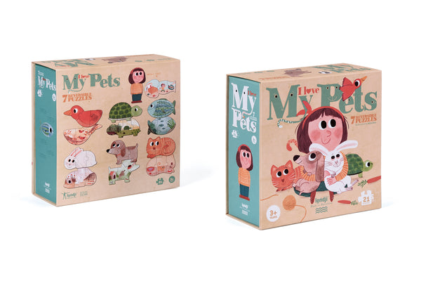 Puzzle « Animaux de compagnie » - Vanille Coton