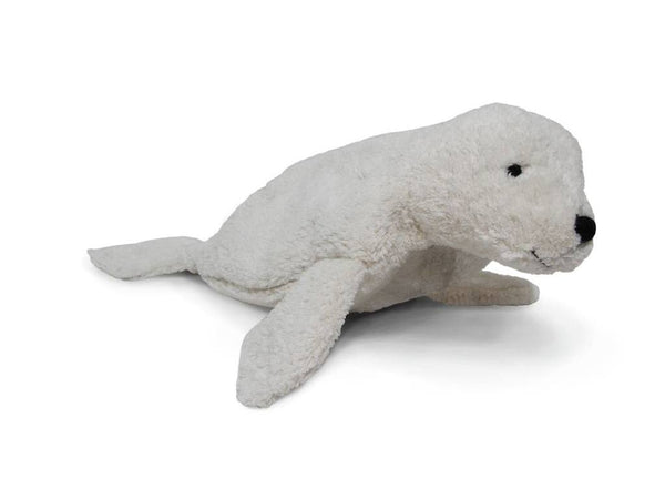 Petit phoque blanc bouillotte - Vanille Coton