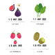 Affiche « Mes premiers fruits et légumes » - Vanille Coton