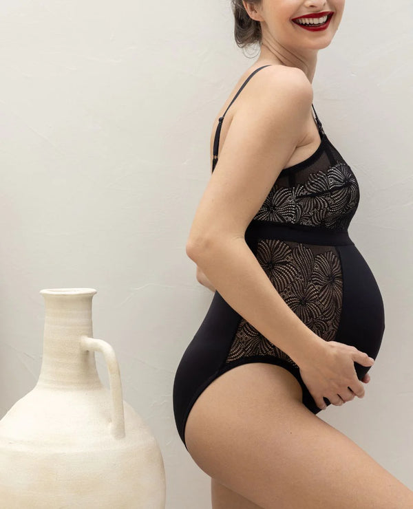 Body de maternité Dahlia - Vanille Coton