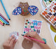 Kit créatif 6 chouettes à colorier « Mes Arty Chouettes » - Vanille Coton