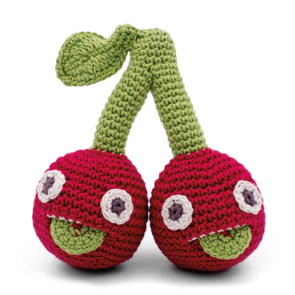 Hochet Les soeurs Cerise - Vanille Coton