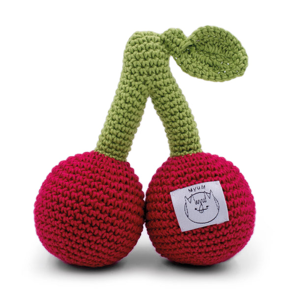 Hochet Les soeurs Cerise - Vanille Coton
