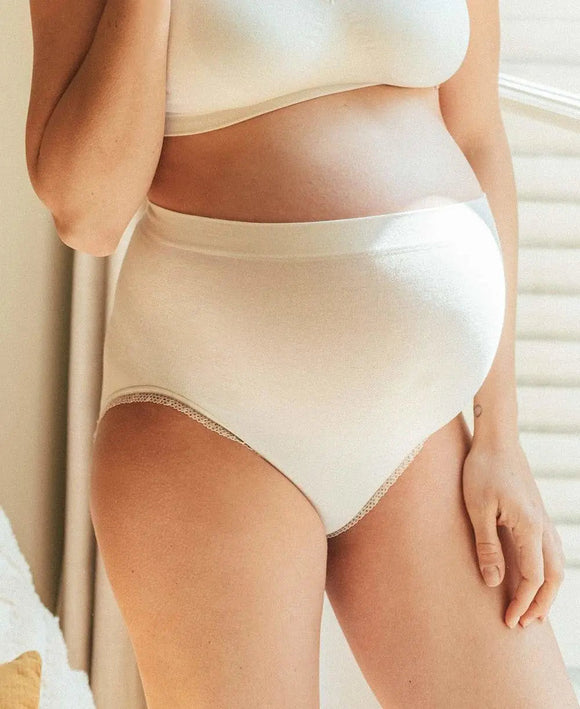 Culotte haute de grossesse Organic - Vanille Coton