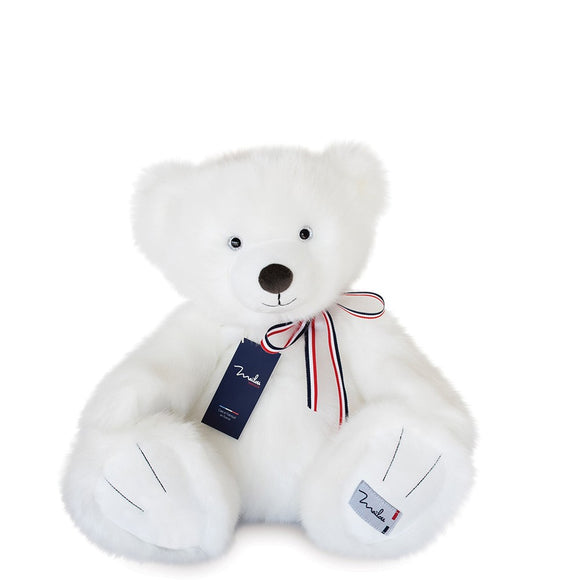 Peluche ours français 50 cm - Vanille Coton