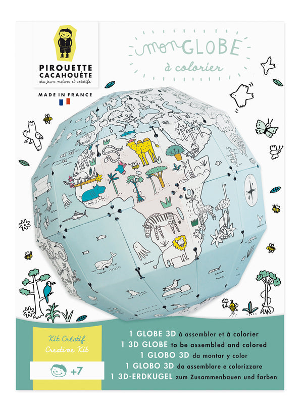 Kit créatif terre 3D « Ma Terre à colorier » - Vanille Coton