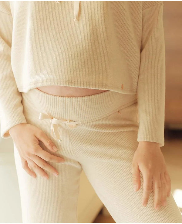 Pantalon de maternité Sweet home - Vanille Coton
