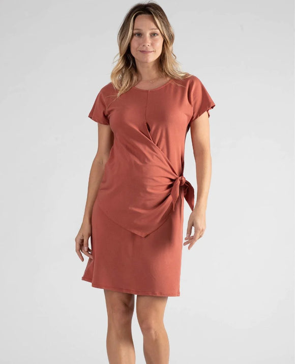 Robe courte de grossesse et d'allaitement Matelot - Vanille Coton