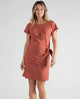 Robe courte de grossesse et d'allaitement Matelot - Vanille Coton