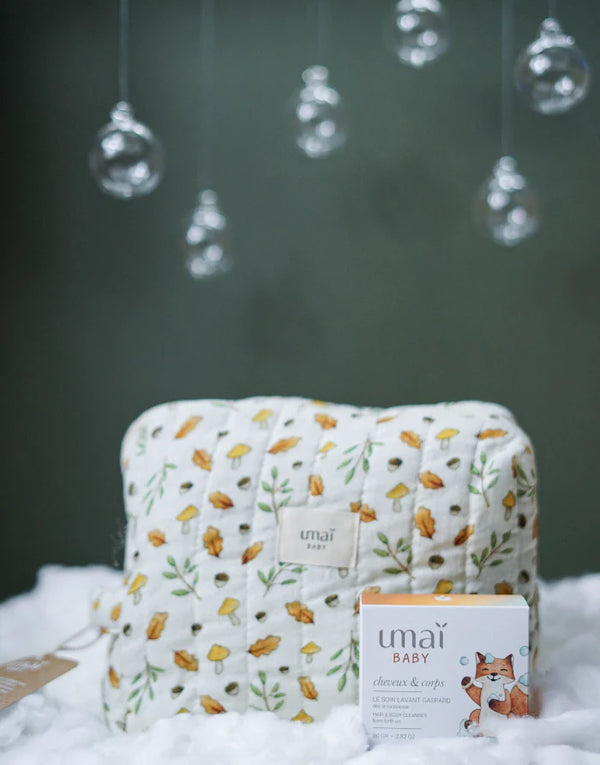 Coffret Soin lavant bébé et sa trousse Gaspard - Vanille Coton