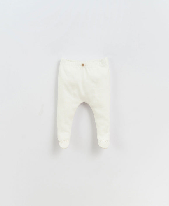 Pantalon legging bébé blanc - Vanille Coton