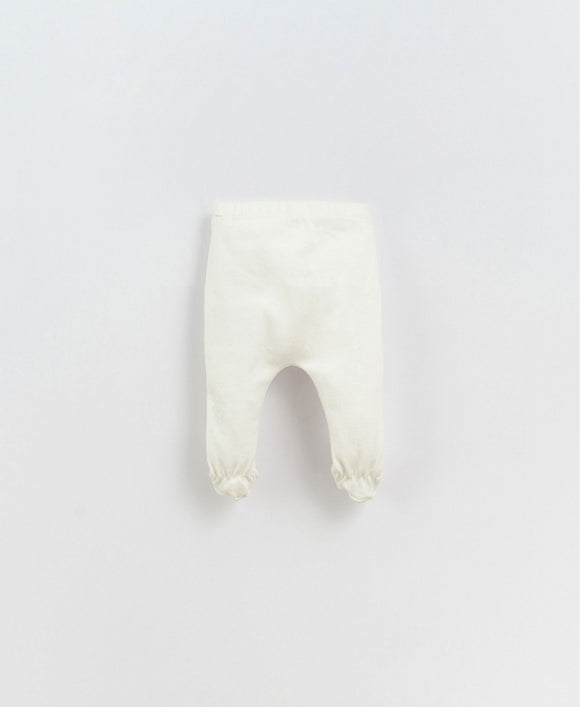 Pantalon legging bébé blanc - Vanille Coton