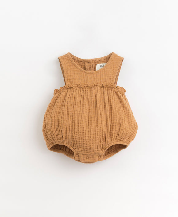 Barboteuse en gaze de coton - Vanille Coton