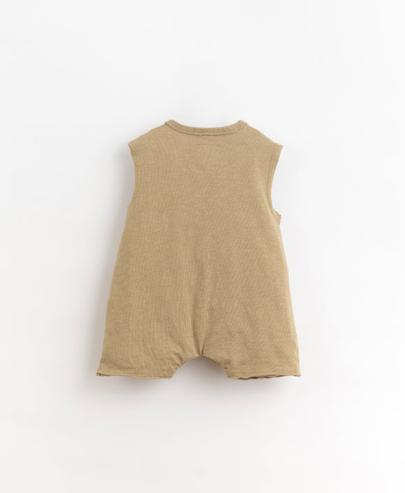 Combishort garçon - Vanille Coton