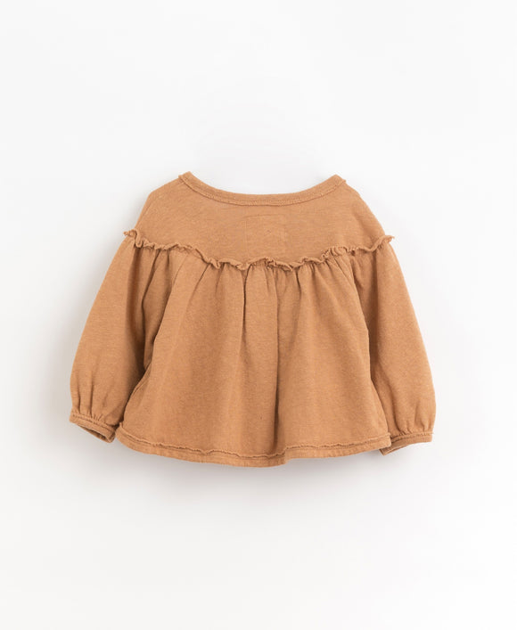 Gilet fille lin - Vanille Coton