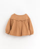 Gilet fille lin - Vanille Coton