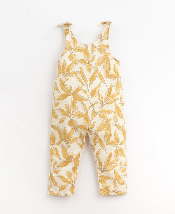 Combinaison pantalon à bretelles - Vanille Coton