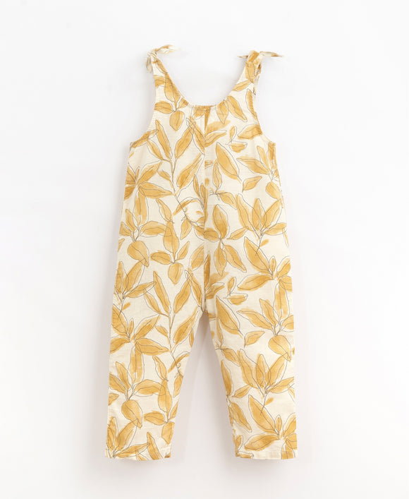 Combinaison pantalon à bretelles - Vanille Coton
