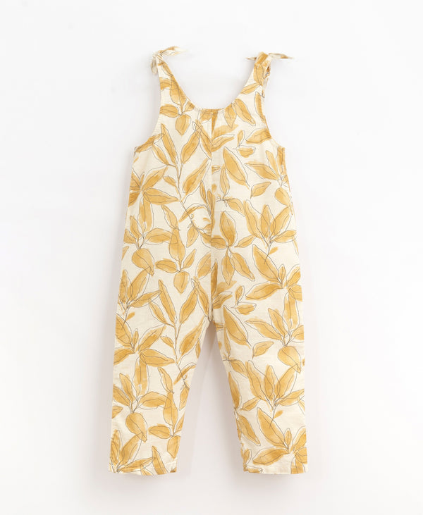 Combinaison pantalon à bretelles - Vanille Coton