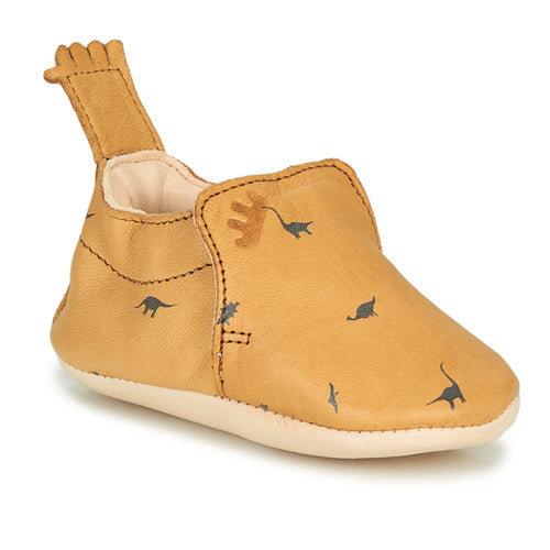 Chaussons Blublu dino - Vanille Coton