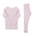 Pyjama 2 pièces jeune pousse rose clair - Vanille Coton
