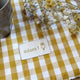 Serviette élastique Caramel Salé - Vanille Coton