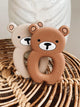 Hochet de dentition ourson - Vanille Coton