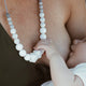 Collier d'allaitement, portage et dentition MILK - Vanille Coton