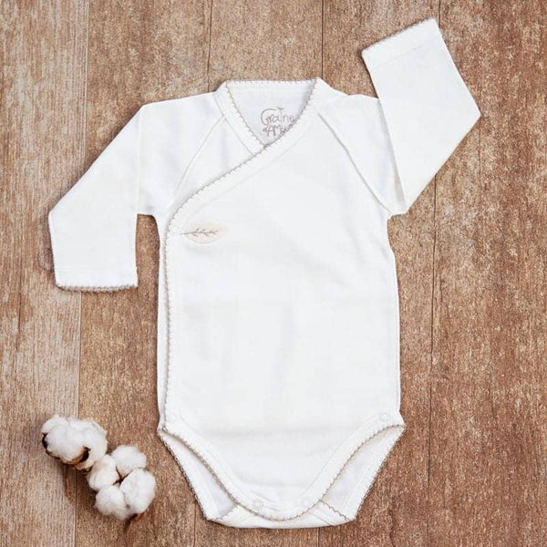 Body préma coton  Interlock crème BIO - Vanille Coton
