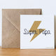 Carte « Super papa » - Vanille Coton