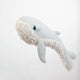 Peluche Grand-père baleine PM - Vanille Coton