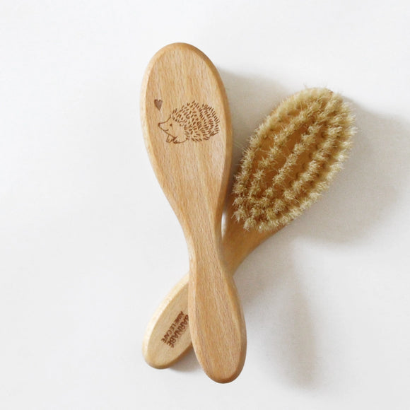 Brosse à cheveux bébé Hérisson - Vanille Coton