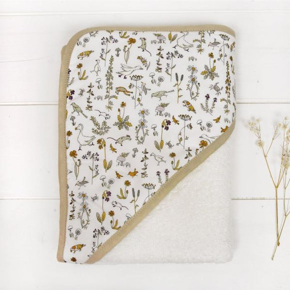 Cape de bain bébé Liberty Camille - Vanille Coton