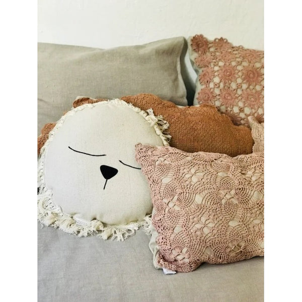 Coussin paresseux 18 cm - Vanille Coton