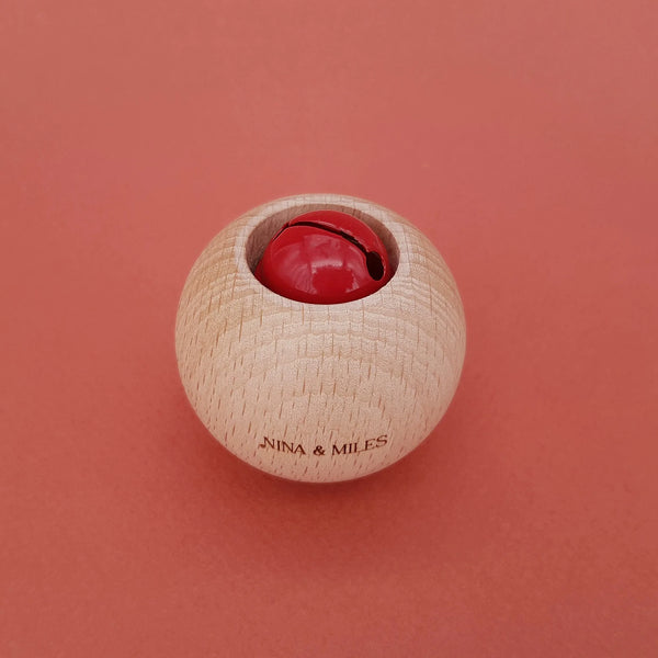 Hochet jingla boule - Vanille Coton