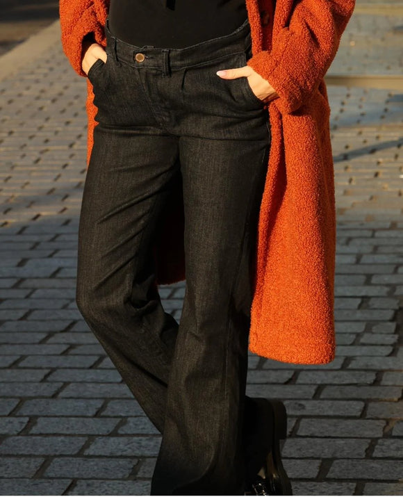 Pantalon de maternité Noir Sabrina - Vanille Coton