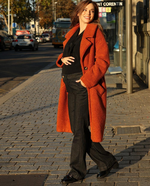 Pantalon de maternité Noir Sabrina - Vanille Coton