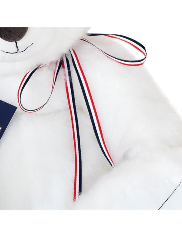 Peluche ours français 35 cm - Vanille Coton