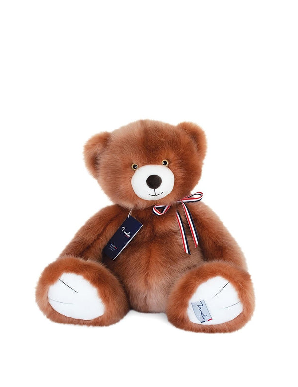 Peluche ours français 35 cm - Vanille Coton