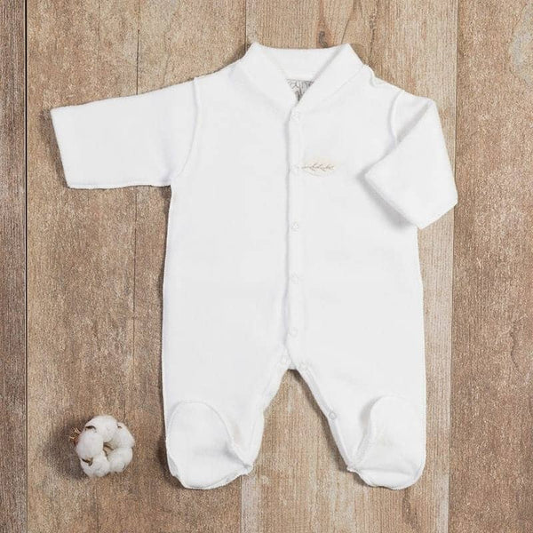 Pyjama préma polaire coton BIO crème - Vanille Coton