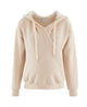 Sweat à capuche de maternité et d'allaitement Sweet Home avoine - Vanille Coton